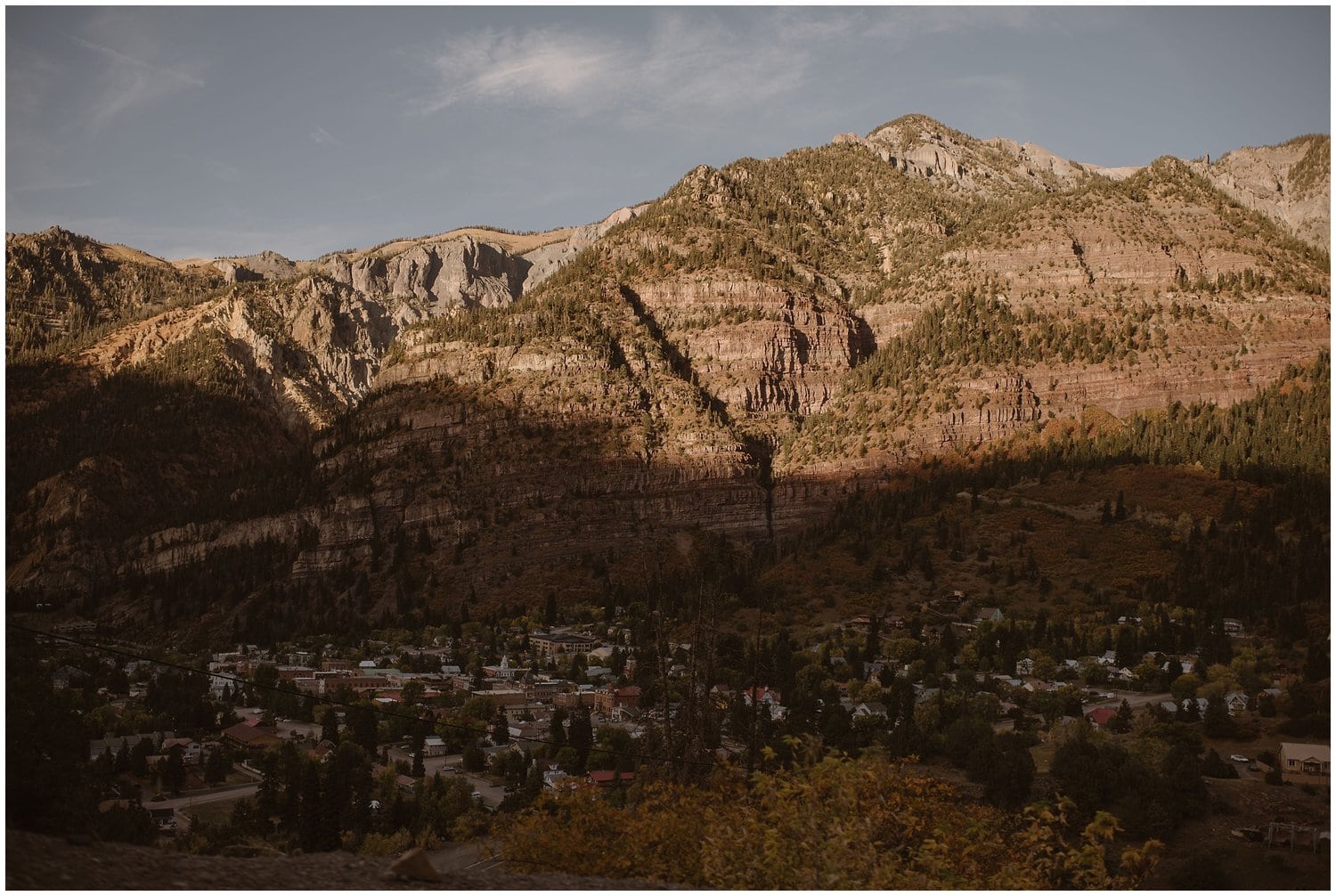 Landscape of Ouray, Colorado. 